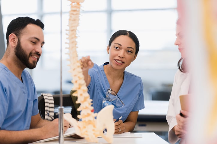 Doctor performing a Spinal Cord Stimulation Trial and Implant for pain management in Pearland, TX